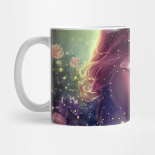 fantasy girl and earth Mug